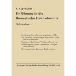 Einfuhrung in die theoretische Elektrotechnik