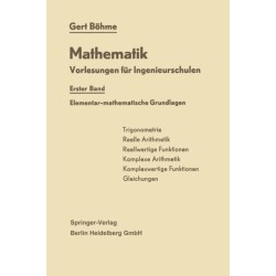 Mathematik: Vorlesungen fur Ingenieurschulen