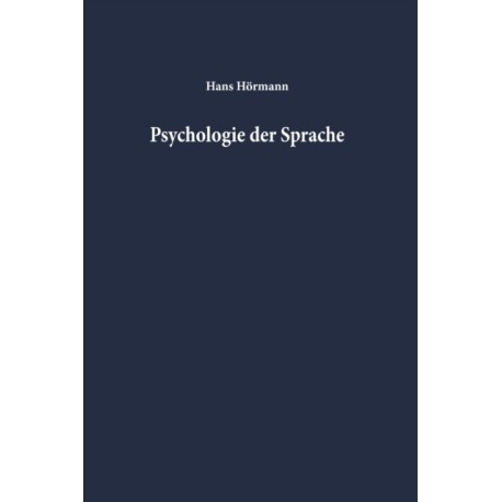 Psychologie der Sprache