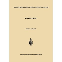 Vorlesungen uber Entwicklungsphysiologie