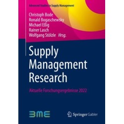 Supply Management Research: Aktuelle Forschungsergebnisse 2022
