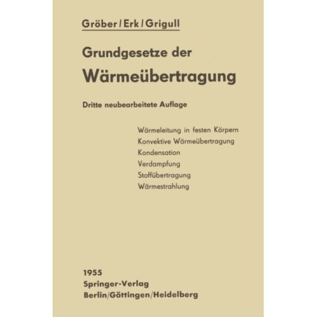 Die Grundgesetze der Warmeubertragung