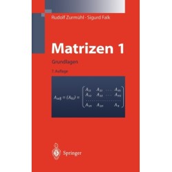 Matrizen Und Ihre Anwendungen 1: Grundlagen Fur Ingenieure, Physiker Und Angewandte Mathematiker (7. Aufl. 2011)