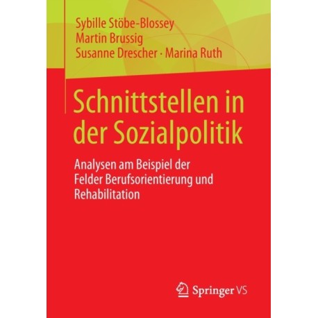 Schnittstellen in der Sozialpolitik: Analysen am Beispiel der Felder Berufsorientierung und Rehabilitation
