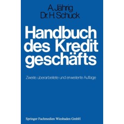 Handbuch des Kreditgeschafts