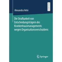 Die Strafbarkeit von Entscheidungstragern des Krankenhausmanagements wegen Organisationsverschuldens