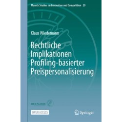 Rechtliche Implikationen Profiling-basierter Preispersonalisierung