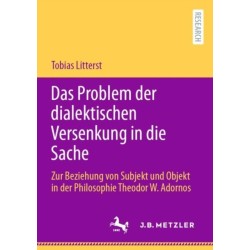 Das Problem der dialektischen Versenkung in die Sache: Zur Beziehung von Subjekt und Objekt in der Philosophie Theodor W. Adornos