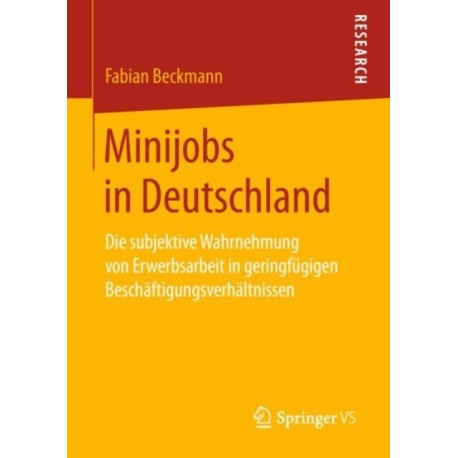 Minijobs in Deutschland: Die subjektive Wahrnehmung von Erwerbsarbeit in geringfugigen Beschaftigungsverhaltnissen