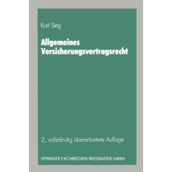 Allgemeines Versicherungsvertragsrecht