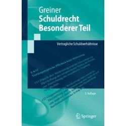 Schuldrecht Besonderer Teil: Vertragliche Schuldverhaltnisse