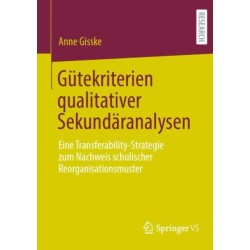 Gutekriterien qualitativer Sekundaranalysen: Eine Transferability-Strategie zum Nachweis schulischer Reorganisationsmuster