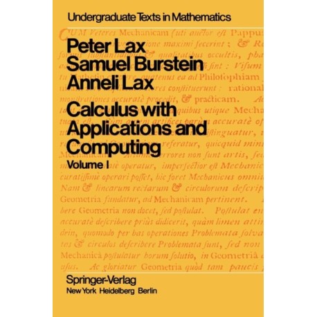 Calculus with Applications and Computing: Volume 1