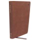 NET Bible, Large Print Thinline with Cross References, Brown Leathersoft, Comfort Print