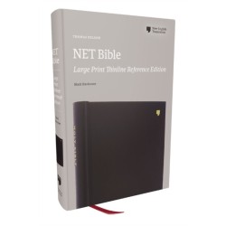 NET Bible, Large Print Thinline with Cross References, Hardcover, Comfort Print