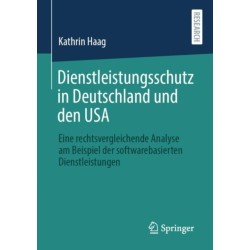 Dienstleistungsschutz in Deutschland und den USA: Eine rechtsvergleichende Analyse am Beispiel der softwarebasierten Dienstleistungen