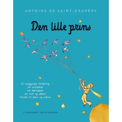Den lille prins, lyseblå softcover m. flapper