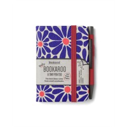 Bookaroo - A7 Baby Notebook & Pen - Pink & Purple - Daisy