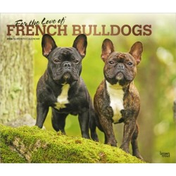 French Bulldogs, For the Love of 2026 Deluxe Flap Foil Calendar