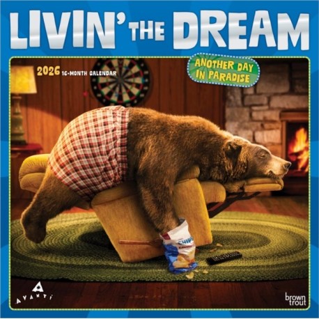 Avanti Livin' the Dream 2026 Square Flap Foil Calendar