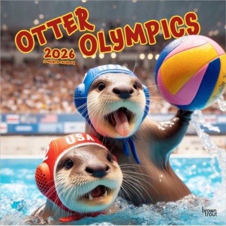 Otter Olympics 2026 Square Flap Calendar