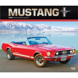 Ford Mustang 2026 Deluxe Flap Foil Calendar