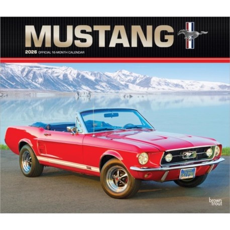 Ford Mustang 2026 Deluxe Flap Foil Calendar