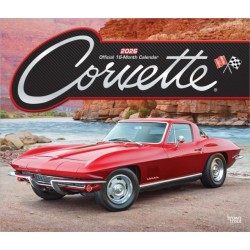 Corvette 2026 Deluxe Flap Foil Calendar