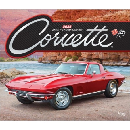 Corvette 2026 Deluxe Flap Foil Calendar