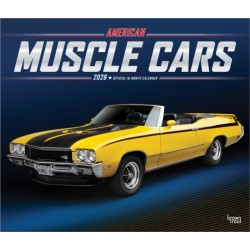 American Muscle Cars 2026 Deluxe Flap Foil Calendar