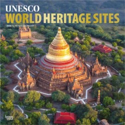 UNESCO World Heritage Sites 2026 Square Flap Foil Calendar