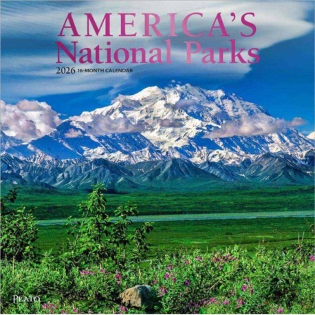 America's National Parks 2026 Square Flap Foil Calendar