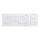 ACTIVE KEY Hygiene Keyboard Compact Wireless White Nordic