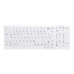 ACTIVE KEY Hygiene Keyboard Compact Wireless White Nordic