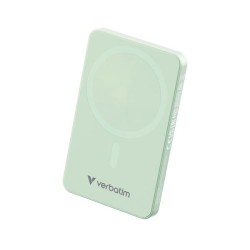 VERBATIM Essentials Powerbank Magnet Wireless 5000Mah Green