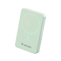 VERBATIM Essentials Powerbank Magnet Wireless 10000Mah Green