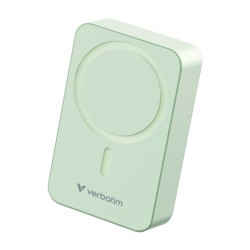 VERBATIM Power Bank Magnet Wireless Charging 20000Mah Green