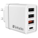 VERBATIM CHR-30EU2 4-port USB Charger White EU