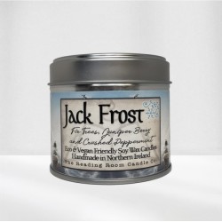 Jack Frost- Scented Soy Candle- Fir Trees, Juniper Berry and Crushed Peppermint