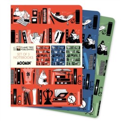 Moomin Bookshelves Set of 3 Standard Notebooks