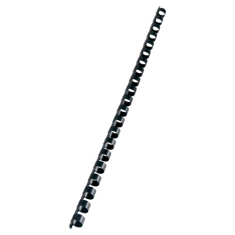 Spiralringe plastik 10mm A4 21R sort (100)