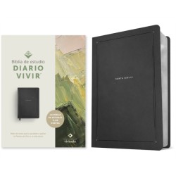 Biblia de estudio del diario vivir NTV (SentiPiel, Negro, Letra Roja)