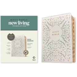 NLT Wide Margin Bible, Filament Enabled (LeatherLike, Grace & Bloom, Indexed, Red Letter)