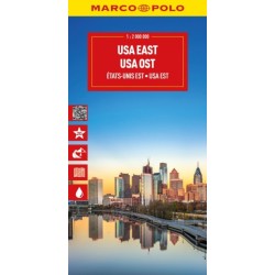 USA East Marco Polo Map: Atlantic Coast, Great Lakes and Appalachian Mountains