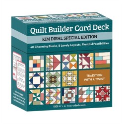 Quilt Builder Card Deck – Kim Diehl Special Edition: 40 Charming Blocks, 8 Lovely Layouts, Plentiful Possibilities