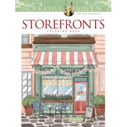 Creative Haven Storefronts Coloring Book