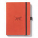 Dingbats A5+ Wildlife Orange Tiger Notebook - Graph