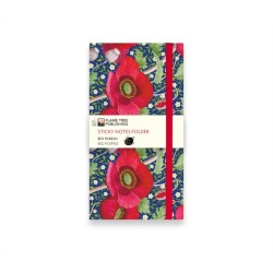 Bex Parkin: Red Poppies Flame Tree Sticky Notes Folder
