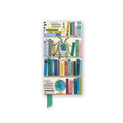 Georgia Breeze: Bookshelves (Foiled Slimline Journal)