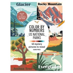 Color by Numbers: US National Parks: 40 Mystery Pictures to Reveal
